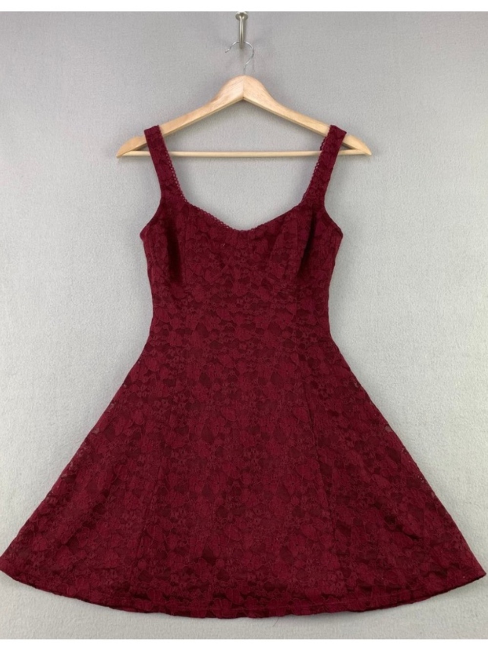 Stitch & Pine burgundy babydoll dress